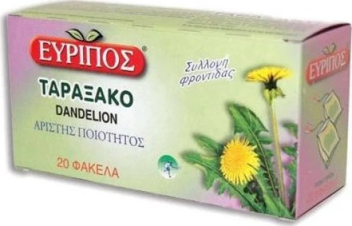 Τσάι Ταραξάκο Εύριπος 20 Φάκελα Φυσικό Προϊόν Άριστης Ποιότητος