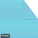 Fabi Χαρτόνι Μίνι Ριγέ Γαλάζιο 50x70cm 1τμχ
