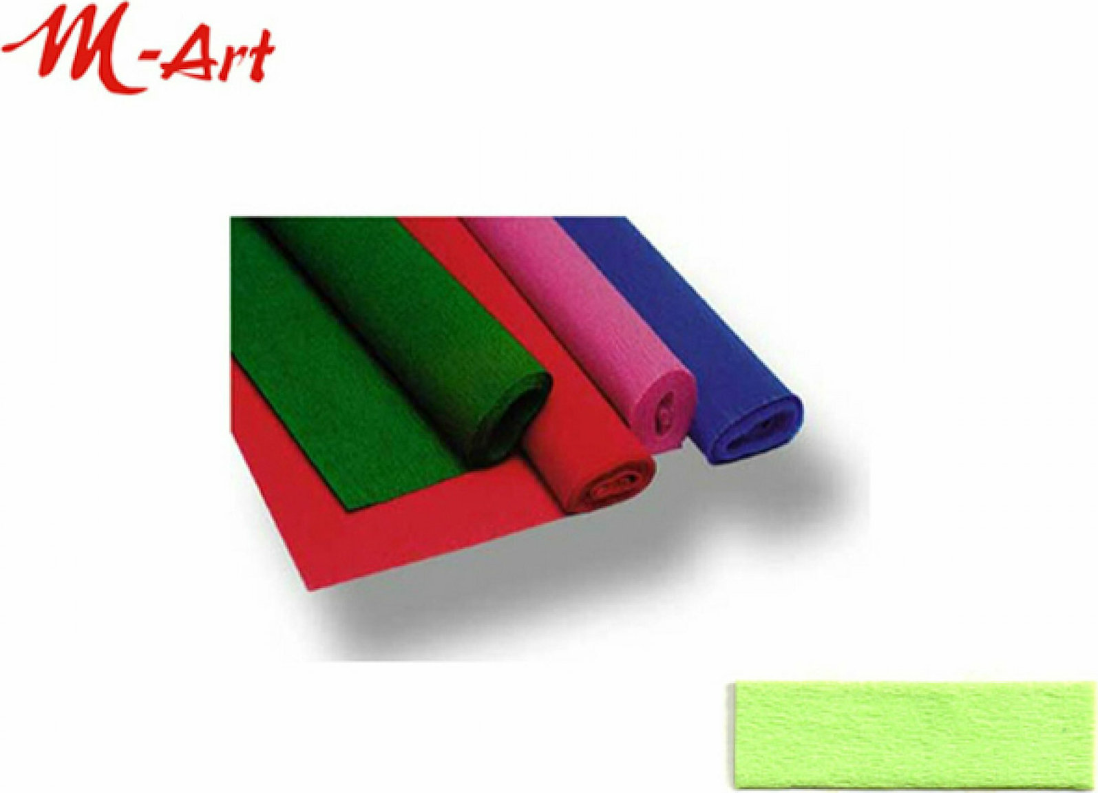 M-art Χαρτί Γκοφρέ Πράσινο Λεμόνι 50x200cm