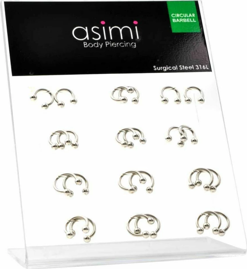 ΣΚΟΥΛΑΡΙΚΙ ΑΤΣΑΛΙ CIRCULAR BARBELL ΑΣΗΜΙ 10MM