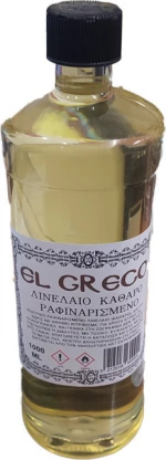 Λινέλαιο καθαρό ραφιναρισμένο El Greco 1000ml