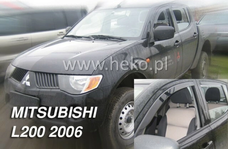Heko Σετ Ανεμοθραύστες Μπροστινοί για Mitsubishi L200 IV 2D/4D 2006 2τμχ