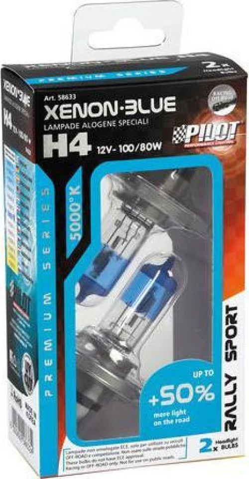 Lampa H4 Xenon Blue 12V 2τμχ