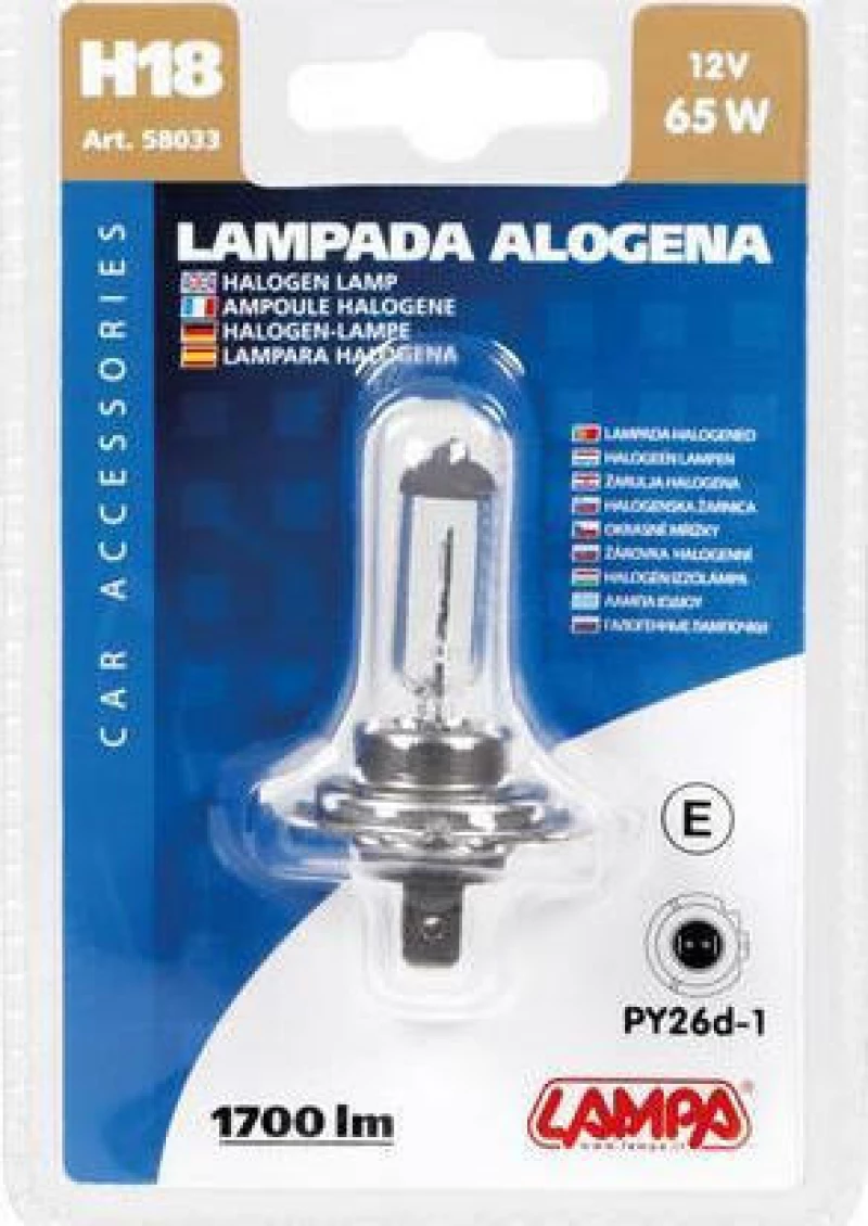 Lampa H18 Halogen lamp 12V 1τμχ Blister