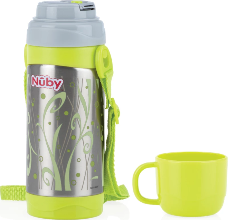 Nuby Θερμός με Λουράκι και Κυπελλάκι 360 ml