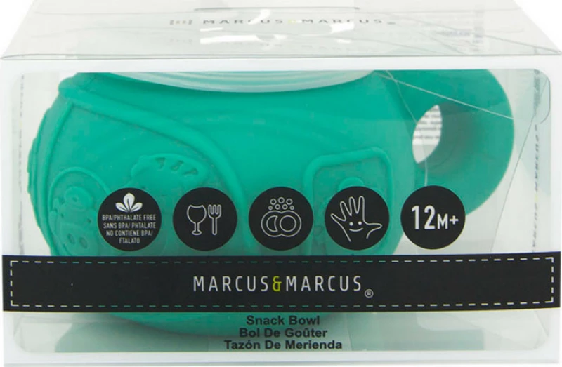 Marcus & Marcus Μπολ Σνακ Σιλικόνης Τυρκουάζ