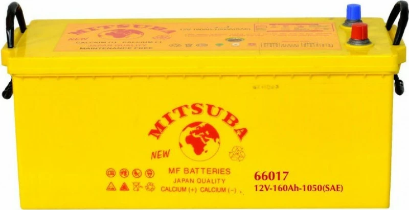 Μπαταρία φορτηγού Mitsuba 66017 κλειστού τύπου 12V 160Ah