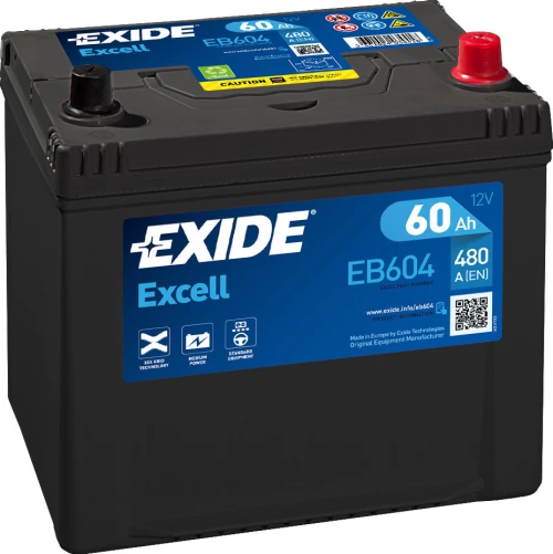 Exide Excell 12V 60Ah EB604