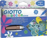 Giotto Decor Metallic Σετ Μαρκαδόροι Χειροτεχνίας 5τμχ