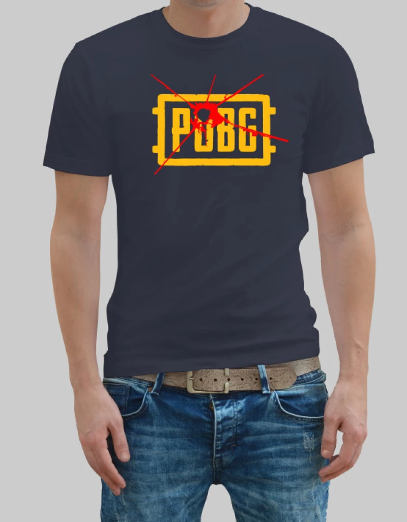 Pubg logo t-shirt - BLACK