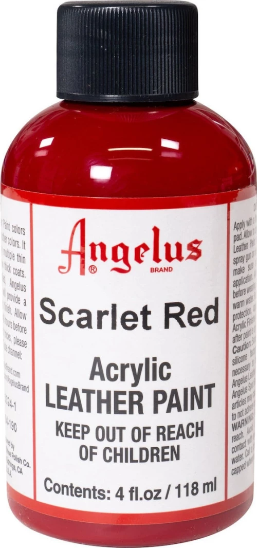 Angelus Leather Paint Scarlet Red 118ml