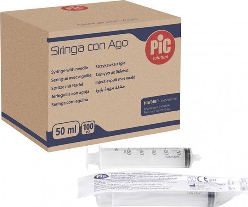 Pic Solution Catetere Σύριγγα Τροφής Μιας Χρήσεως 50cc / 50ml Χωρίς Βελόνα 50τμχ