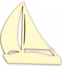 Καράβι Ξύλινο 8x7.9x0.3cm