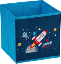 Κουτί Αποθήκευσης Μπλε Υφασμάτινο Space 20x20x20cm