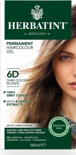 Herbatint Permanent Haircolor Gel 6D Ξανθό Σκούρο Χρυσαφί