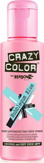 Crazy Color Semi-Permanent 63 Bubblegum Blue 100ml