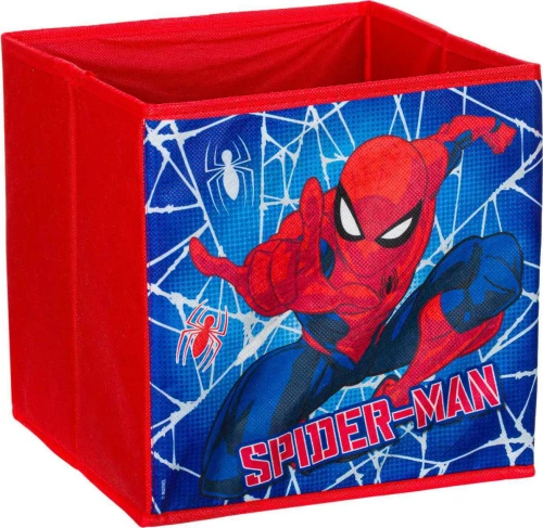 Κουτί Αποθήκευσης Παιχνιδιών Υφασμάτινο Spiderman 25x25x25cm
