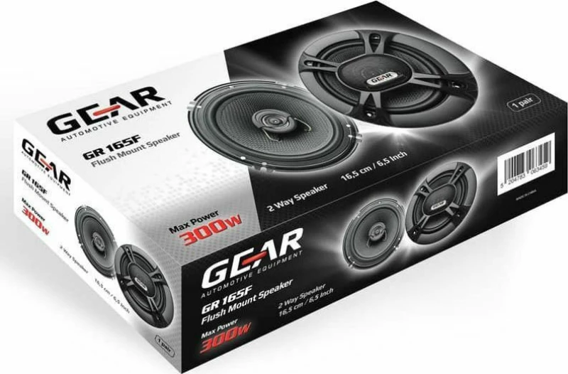 Gear GR-165F Ζεύγος Ομοαξονικών Ηχείων (6.5"-16.5cm) Ισχύος 300Watt/4Ω