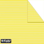 Fabi Χαρτόνι Κίτρινο Ριγέ 50x70cm 1τμχ