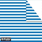Fabi Χαρτόνι Ριγέ Μπλέ 50x70cm 1τμχ