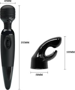 Pretty Love Sensual Massager 25.2cm Black