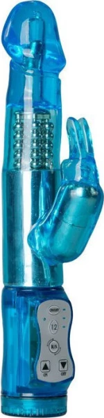 Easytoys Rabbit Vibrator Rotating 21.5cm Blue