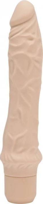 Seven Creations Silicone Classic Vibe Slim Veined 23cm Flesh