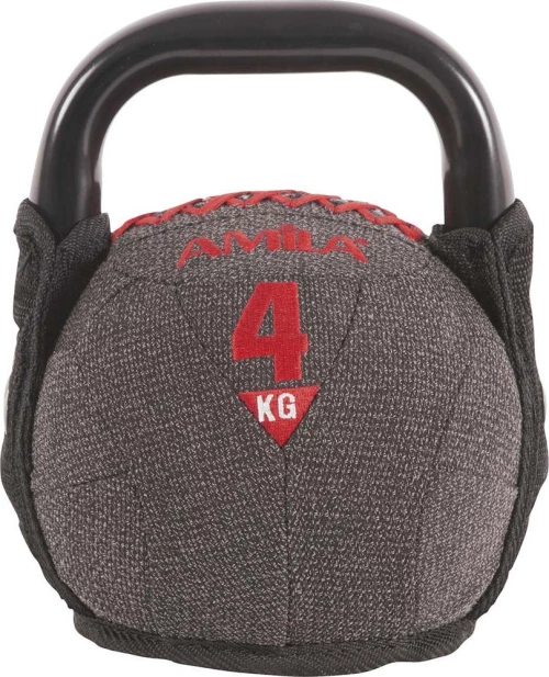 Kettlebell με επένδυση Kevlar 4kg Αmila Κωδ. 90612