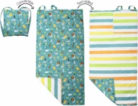 Flapjackkids Πετσέτα Παραλίας Backpack Green Zoo