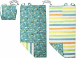 Flapjackkids Πετσέτα Παραλίας Backpack Green Zoo