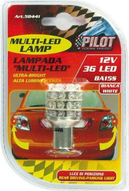Lampa P21W Multi-36Led Red 12V 1τμχ