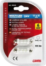 Lampa SV8.5-8 Festoon Lamp White 24V 2τμχ
