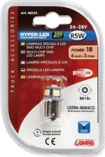Lampa R5W Hyper-Led Power 18 White 24V / 28V 1τμχ