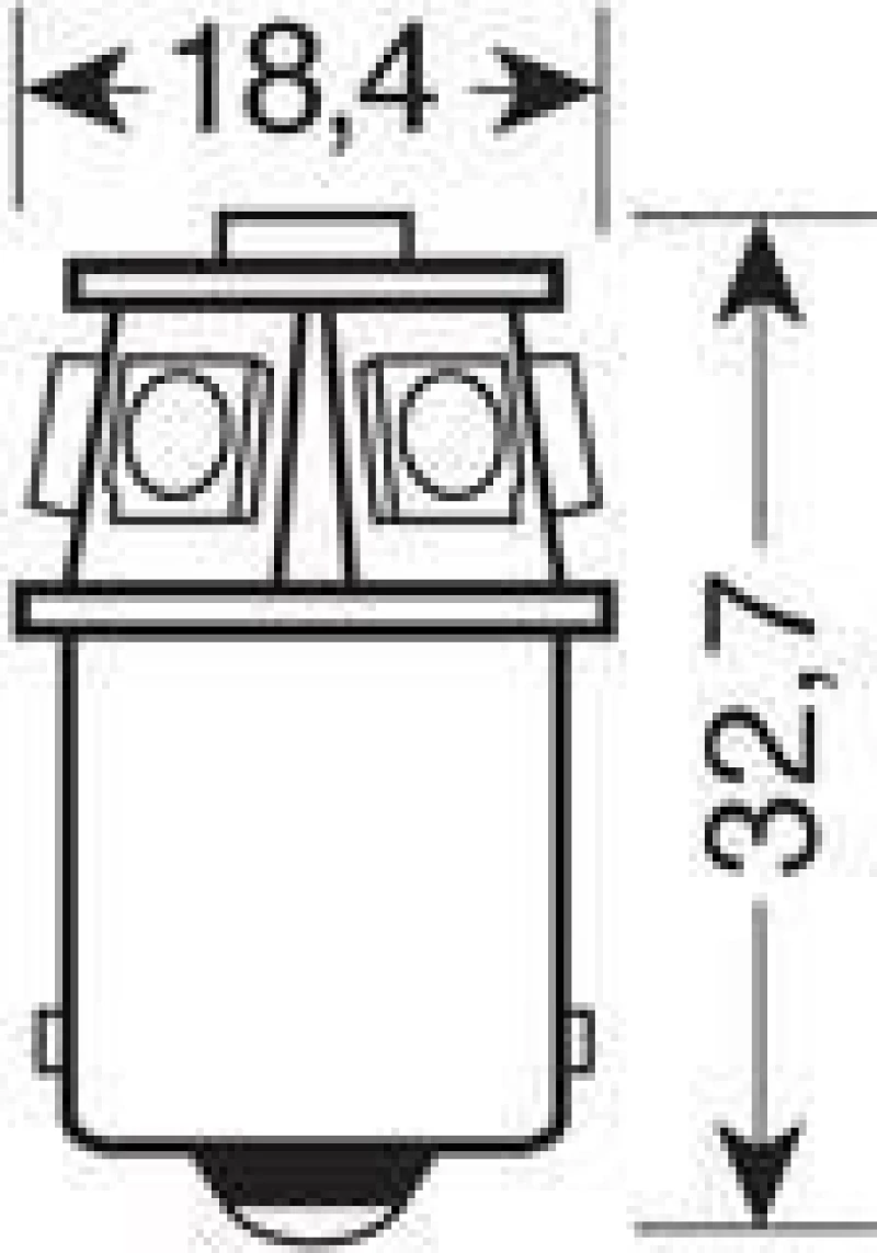 Lampa R5W Hyper-Led Power 18 White 24V / 28V 1τμχ