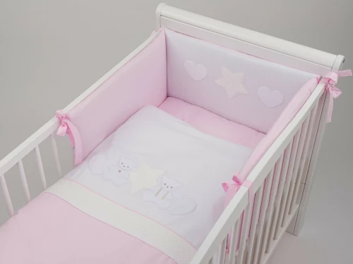 Tuttolina Σετ Κούνιας Bella 7τμχ Pink