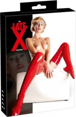 The Latex Collection Latex Stockings Red