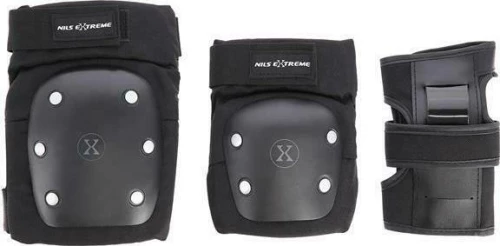Nils Extreme H709 Σετ Προστατευτικών Μαύρα/Ασημί