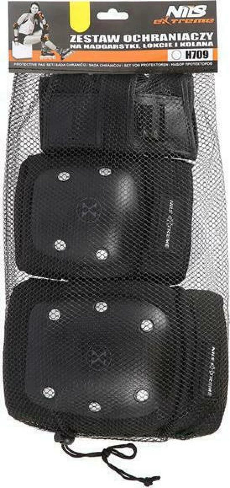 Nils Extreme H709 Σετ Προστατευτικών Μαύρα/Ασημί