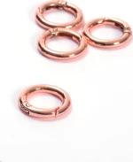 Κρίκος Με Μηχανισμό 20mm small Ροζ Χαλκού METPINK098