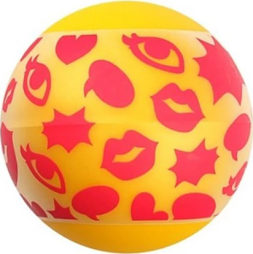 Linx Pop Stroker Ball Clear/Yellow OS