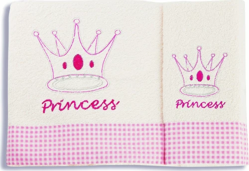 Dimcol Σετ Πετσέτες Princess Beige 2τμχ