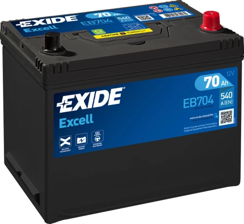 Exide Excell 70Ah EB704