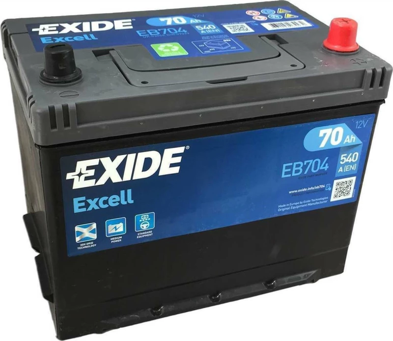 Exide Excell 70Ah EB704