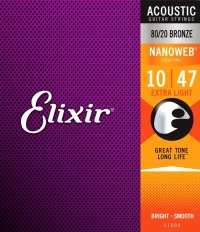 ELIXIR 11002 ''Nanoweb'' Extra Light Bronze Χορδές Ακουστικής Κιθάρας