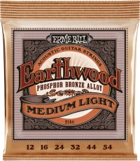 Ernie Ball Medium Light Earthwood Phosphor Bronze 12-54