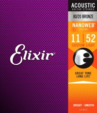 ELIXIR 11027 ''Nanoweb'' Custom Light Χορδές Ακουστικής Κιθάρας