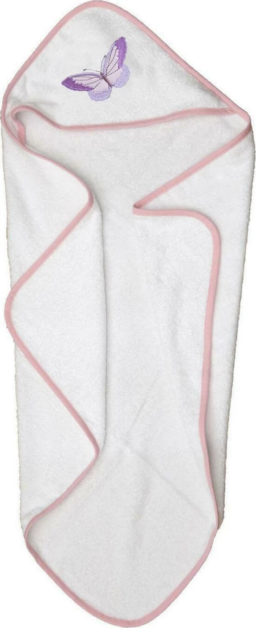 Κάπα Βρεφική Baby Bathrobes Butterfly Με Κέντημα Cotton Viopros (75x75) 1Τεμ