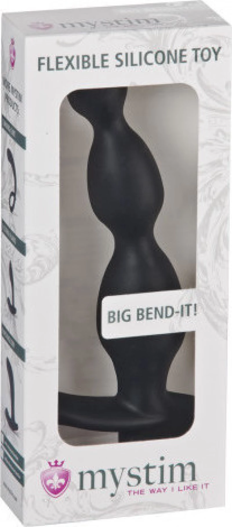 Mystim Big Bend-It Black 18cm