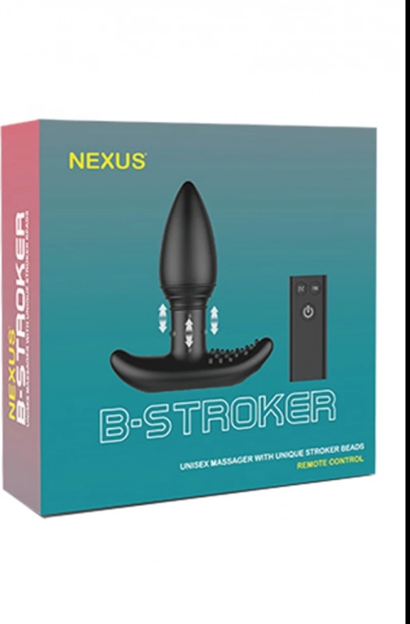 B-Stroker Vibrating Butt Plug Black