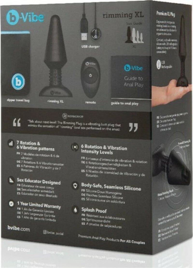 b-Vibe Rimming Plug 2 17cm